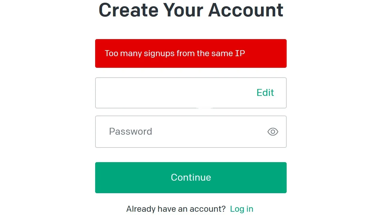 Too many signups from the same IP